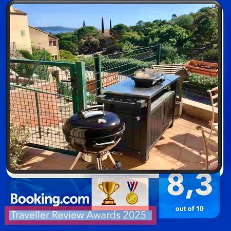 Cavalaire Sea View Cottage: Equipped for 4 with Pool, A/C, Wi-Fi & Bikes Exterior photo